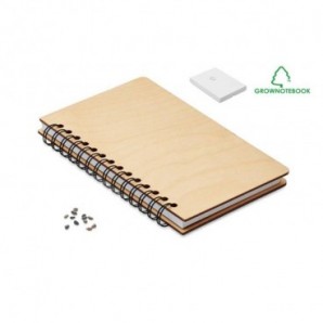 Libreta A5 Abedul GROWBOOK™ Madera