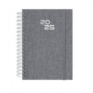 Agenda RPET Berkel 2025 19x25 cm. personalizada Gris