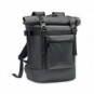 Mochila roll top de lona Negro