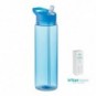 Botella Tritan Renew 650 ml con asa Azul transparente