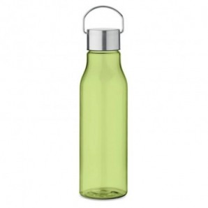 Botella RPET y tapa PP 600 ml Verde lima transparente