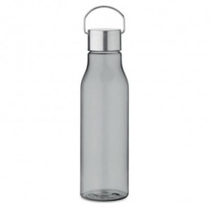 Botella RPET y tapa PP 600 ml Gris transparente