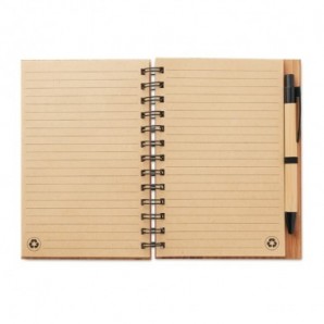 Cuaderno de notas A5 bambú y bolígrafo - vista 2