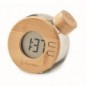 Reloj LCD de bambú por agua