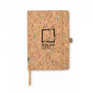 Cuaderno de corcho coloreado A5