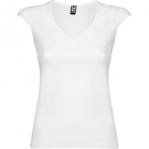Camiseta Martinica escote en V blanca