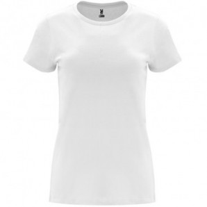 Camiseta Capri manga corta entallada blanca