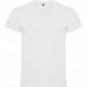 Camiseta Vegas 155 manga corta acabado en V blanca