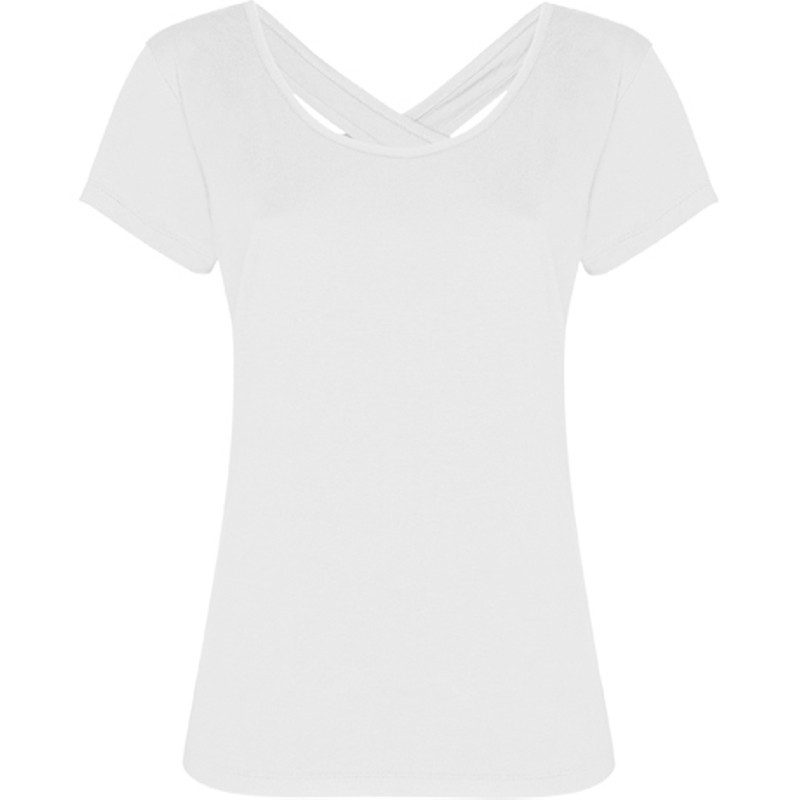 Camiseta Agnese manga corta espalda cruzada blanca