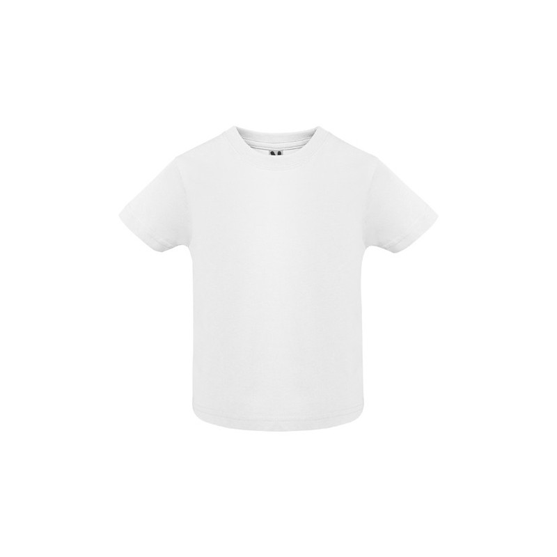 Camiseta de manga corta bebé blanca
