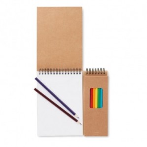 Set de lápices y cuaderno - vista 2