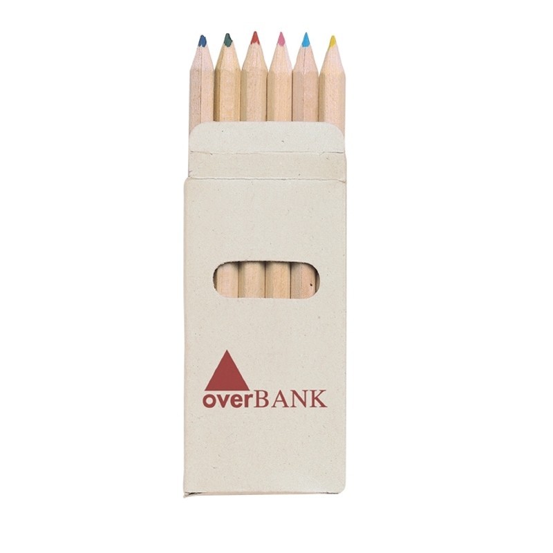 Caja de 6 lápices de colores en caja