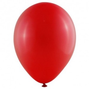 Pack globos 25 cm + varillas + inflador eléctrico Rojo
