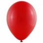Pack globos de 25 cm + inflador manual Rojo