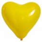 Globos de látex personalizados forma de corazón Amarillo