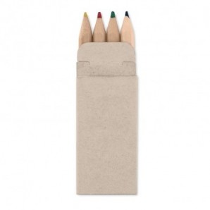 Caja de 4 lápices de colores Beige