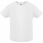 Camiseta de manga corta bebé blanca Blanco