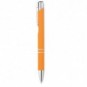 Bolígrafo con acabado caucho Naranja