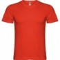 Camiseta Samoyedo 155 manga corta pico color Rojo
