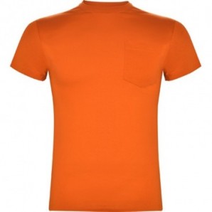 Camiseta Teckel 160 manga corta algodón color Naranja