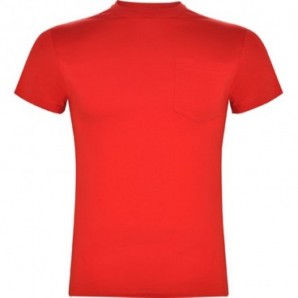 Camiseta Teckel 160 manga corta algodón color Rojo
