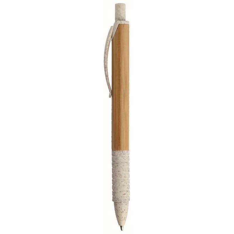 Bolígrafo de bambú y caña de trigo