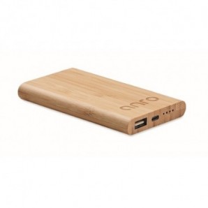 Power bank de bambú 4000 mAh