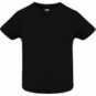 Camiseta de manga corta bebé color Negro