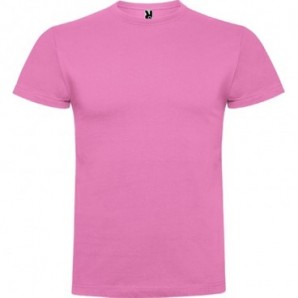 Camiseta Braco 180 manga corta algodón color Rosa chicle