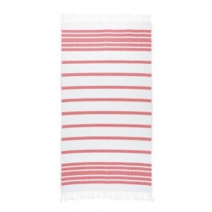 Toalla de playa de algodón (70% reciclado) y poliéster (30% reciclado) (180 g/m²)