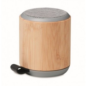 Altavoz bluetooth 5.0 bambú con asa