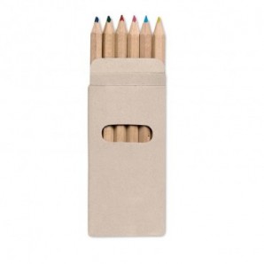 Caja de 6 lápices de colores en caja Multicolor