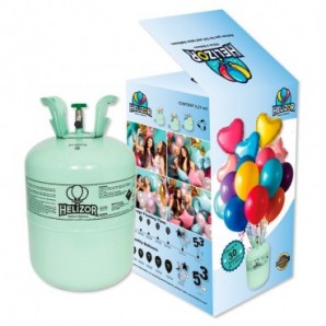 Botella de helio desechable 0,21 m³ para 25 globos