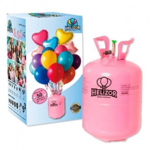 Botella de helio desechable 0,38 m3 para 50 globos