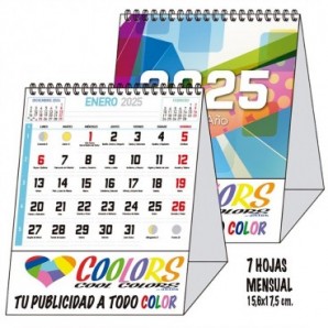 Calendario Maxi 2026 espiral mensual 7 hojas Nota2