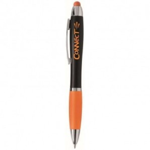 Bolígrafo de plástico Connect luminoso Naranja
