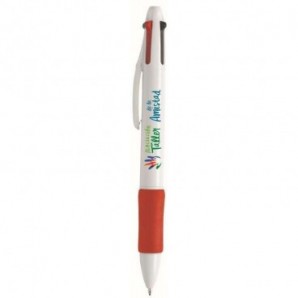 Bolígrafo de plástico con 4 colores Quat