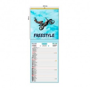 Calendario pared 2026 Cartela 300g Lechera 23.5x30