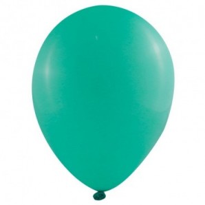 Pack globos de 28 cm + inflador manual Esmeralda