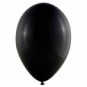 Pack globos de 28 cm + varillas + inflador manual Negro