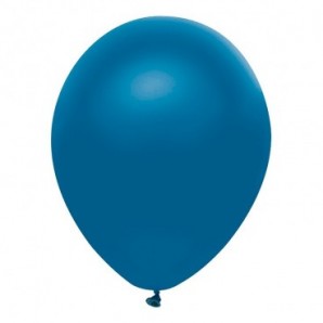 Pack globos metalizados 27 cm + inflador manual Azul