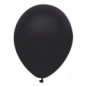 Pack globos metalizados 27 cm + inflador manual Negro