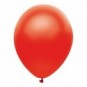 Pack globos metalizados 27 cm + inflador manual Rojo
