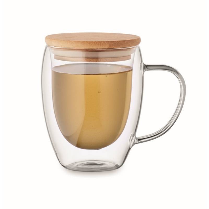 Taza borosilicato doble pared 300 ml