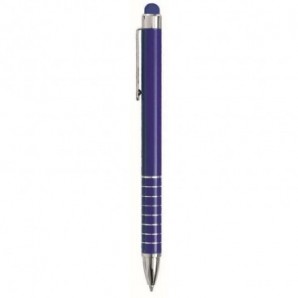Bolígrafo de aluminio Exon con puntero Azul