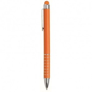Bolígrafo de aluminio Exon con puntero Naranja