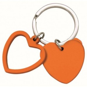 Llavero metálico forma corazón Blunt Naranja