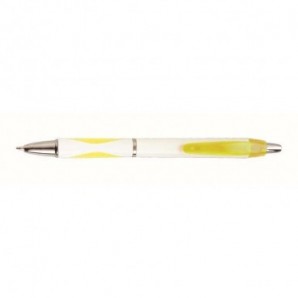 Bolígrafo de plástico Brico Amarillo