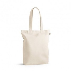Bolsa de algodón reciclado (70%) y poliéster (30% rPET)