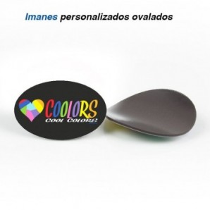 Imanes personalizados ovalados